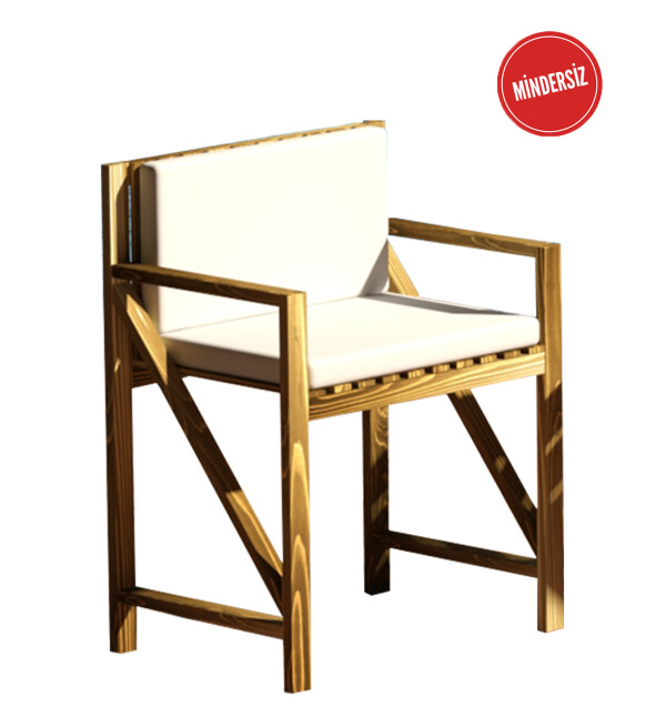 Ahşap Balkon Bahçe Teras 2 Tekli Koltuk 1 Sehpa Mindersiz Set Bahçe Mobilyası mob228