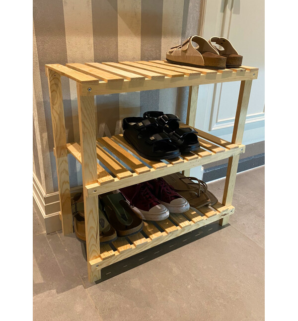 Ahşap Banyo Rafı 3 Katlı Banyo Düzenleyici Raf Kitaplık Ayakkabılık Çiçeklik ve Saksılık Çok Amaçlı Organizer mob144