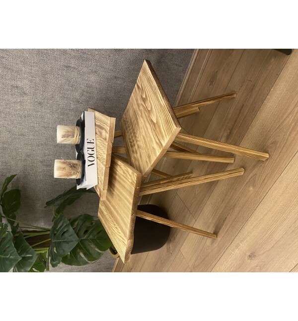 Ahşap Zigon Sehpa 3lü Masif Kare Zigon Sehpa Mob169