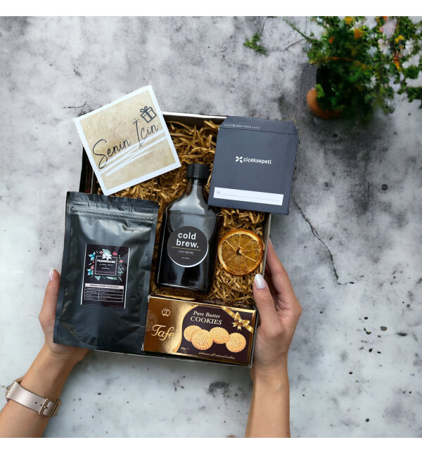 Cold Brew Tafe Cookie Filtre Kahve Hediye Seti Kutusu