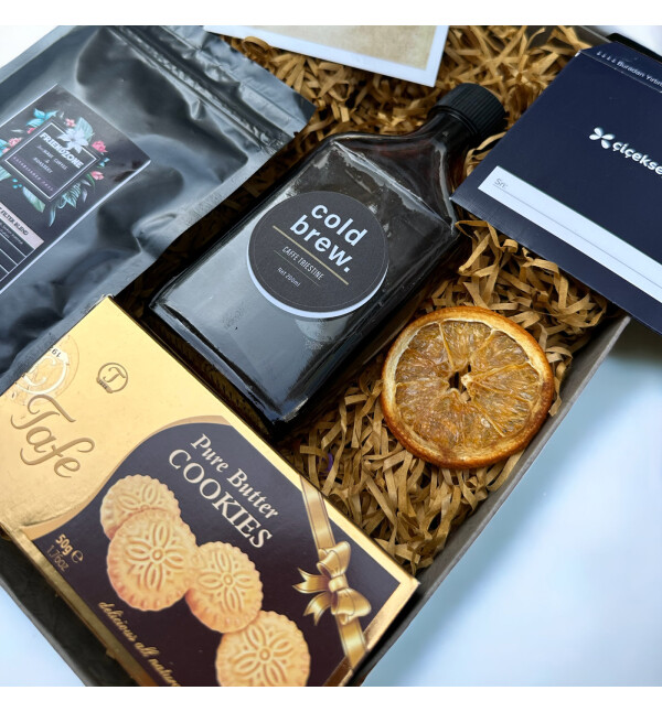 Cold Brew Tafe Cookie Filtre Kahve Hediye Seti Kutusu
