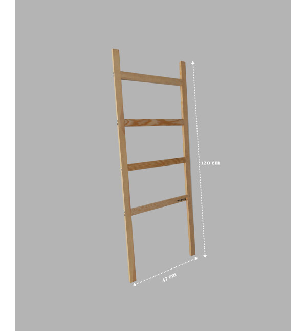 Dekoratif Merdiven Havluluk Bahçe Ve Banyo Çok Amaçlı Organizer Nat Mob126