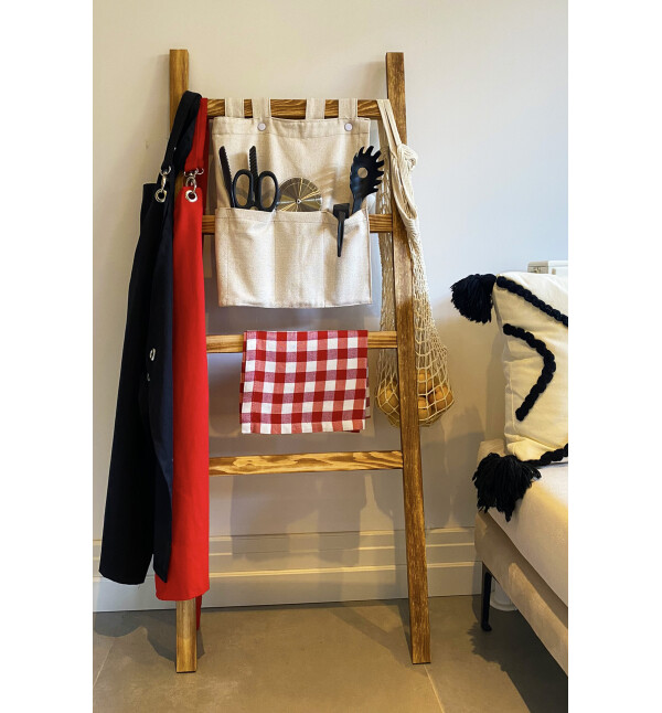 Dekoratif Merdiven Havluluk Bahçe Ve Banyo Çok Amaçlı Organizer Mob127