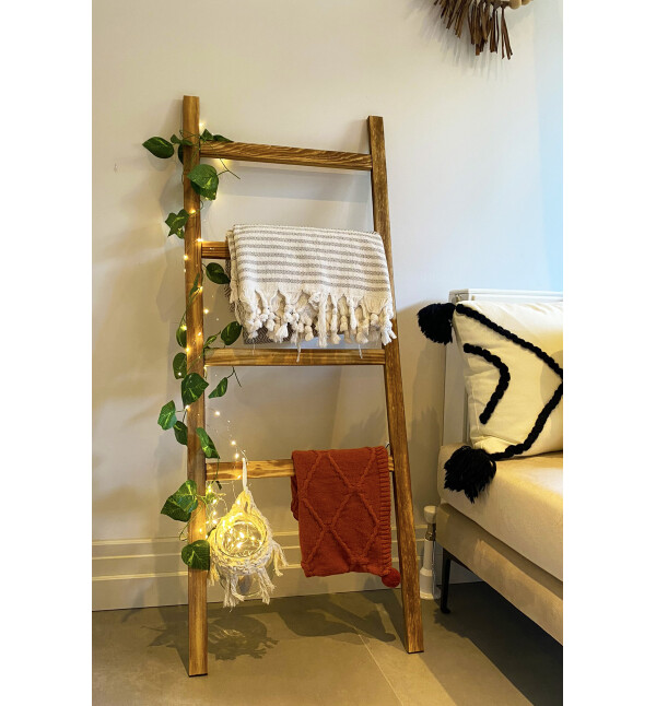 Dekoratif Merdiven Havluluk Bahçe Ve Banyo Çok Amaçlı Organizer Mob127