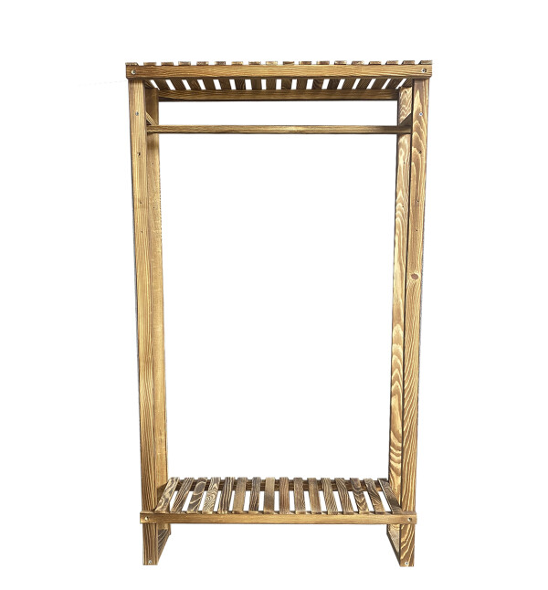 Elbise Askılığı Ahşap Ayaklı Askılık Portmanto Ayakkabılık Askılık Nat mob198