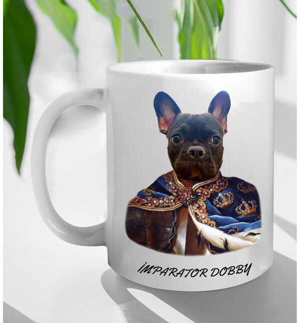 Kişiselleştirilebilir Evcil Hayvan Fotoğraflı Karikatür Tasarım Seçenekli Pet Kupa Bardak