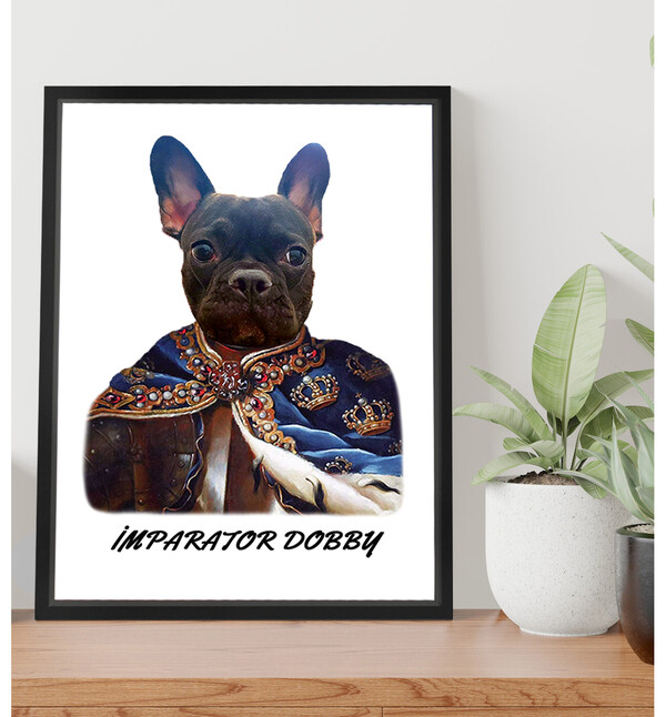 Kişiselleştirilebilir Evcil Hayvan Fotoğraflı Karikatür Tasarım Seçenekli Pet 30x21cm Fotoğraf Çerçevesi