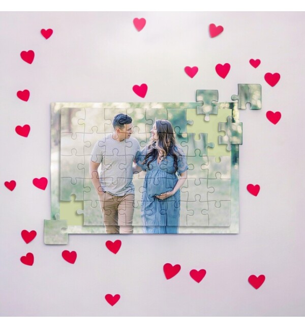 Kişiye Özel Puzzle 99 Parça Yapboz Sevgililer-Anneler-Babalar-Doğum Günü Hediyesi Sevgiliye-Arkadaşa-Aileye