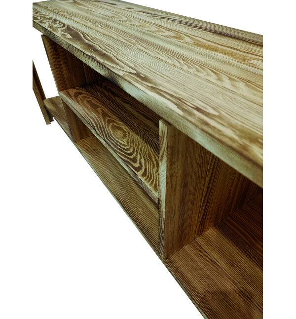 Masif Ahşap Tv Sehpası Raflı Tv Ünitesi Televizyon Sehpası Mob166