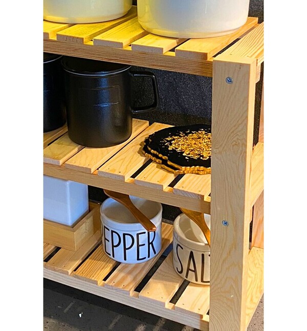 Masif Naturel Ahşap Banyo Mutfak Düzenleyici Masaüstü Organizer Banyo Mutfak Rafı Mob105