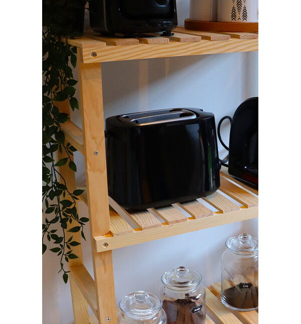 Natural Doğal Ahşap 4 Katlı Kitaplık Banyo Düzenleyici Banyo Mutfak Dolabı Çok Amaçlı Düzenleyici Raf Mob116