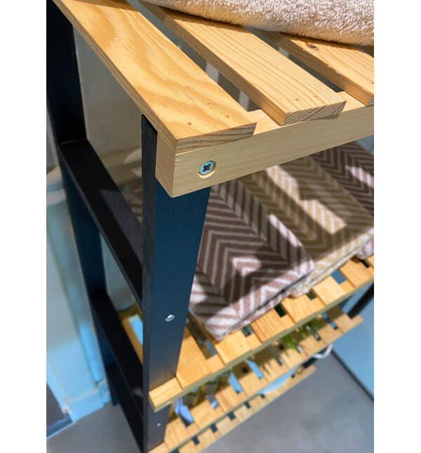 Premium Serisi Masif Ahşap Mutfak Dolabı Banyo Dolabı Çok Amaçlı Organizer Banyo Düzenleyici Mob143