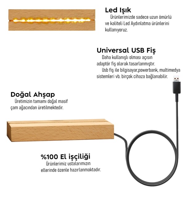 Işıklı Kişiye Özel Fotoğraflı Spotify Şarkı Barkodlu 3D Led Lamba Kalın Akrilik Masaüstü Plak Gece Lambası Fotoğraf