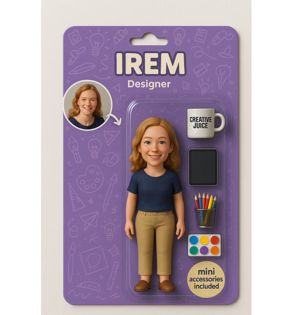 Kişiye Özel Baskılı Yapay Zeka Üretimi Starter Pack Tasarımlı Öğretmene Hediye Masaüstü Fotoğraf Çerçevesi 17x11cm