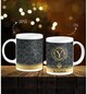 Kişiye Özel Altın Renk Varak Harf Kupalı Premium Filtre Kahve Hediye Kutusu oh620