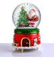 Yılbaşı Kar Küresi Mega Boy Pilli Işıklı Ve Müzikli Noel Baba Kar Küresi 15x11cm